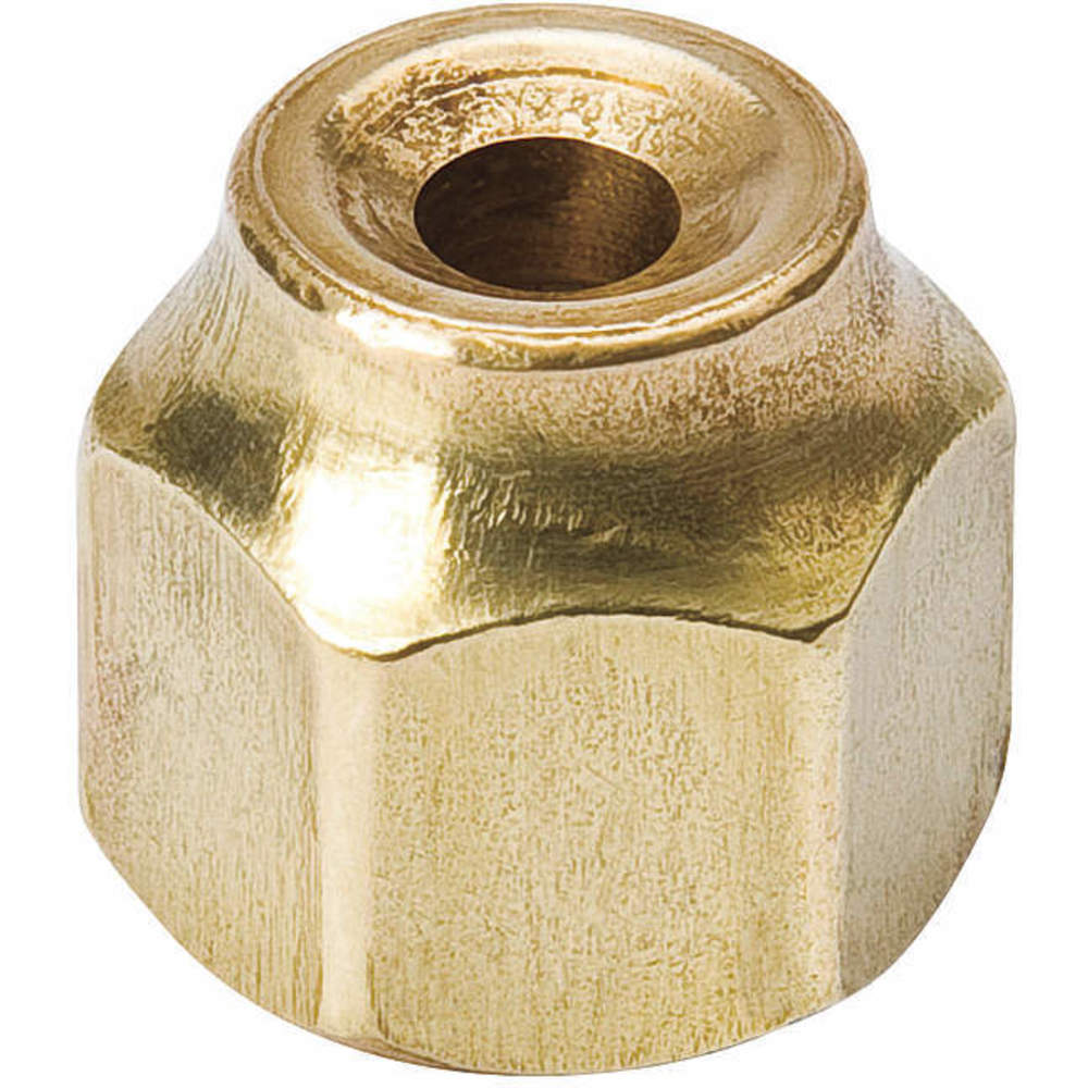 Brass Nut, 1/2" FlrxHex Short forged NS4-8